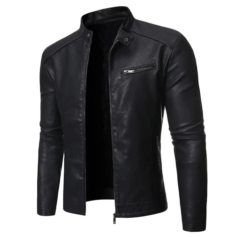 Men's Stylish Casual Leather Jacket