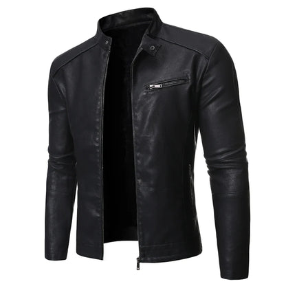 Men's Stylish Casual Leather Jacket