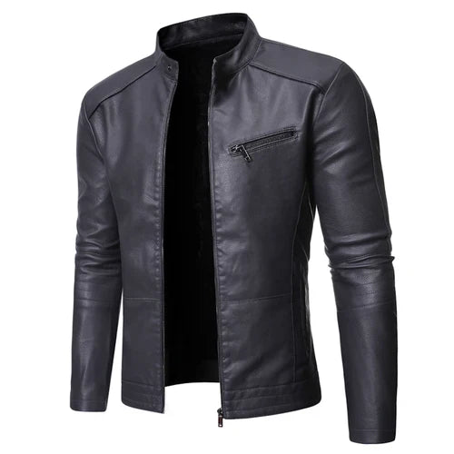 Men's Stylish Casual Leather Jacket