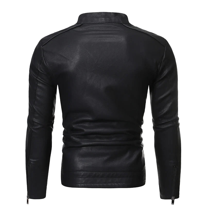 Men's Stylish Casual Leather Jacket