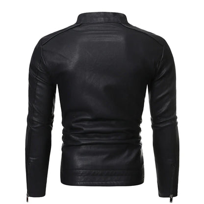 Men's Stylish Casual Leather Jacket