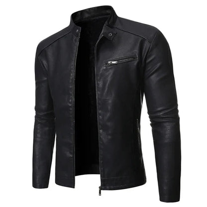 Men's Stylish Casual Leather Jacket