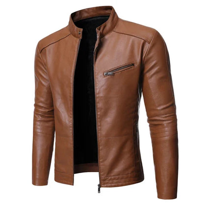 Men's Stylish Casual Leather Jacket