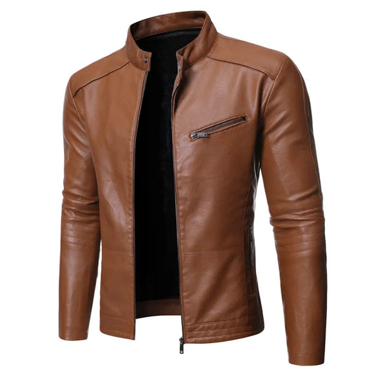 Men's Stylish Casual Leather Jacket